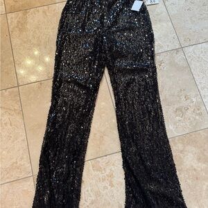 Open Edit Black Sequin Pants New with tags